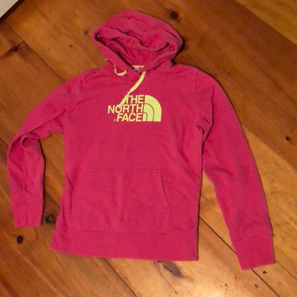Women’s North Face Pink Hoodie. Medium.